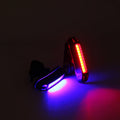 Bike Rear Tail Light USB Rechargeable Red Blue LED Bright Taillight Fit On Any Bicycle/Helmet Easy To Install For Cycling Safety