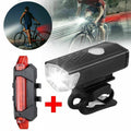 Kit Farol e Lanterna Traseira LED para Bicicleta | Recarregável e À Prova D'água