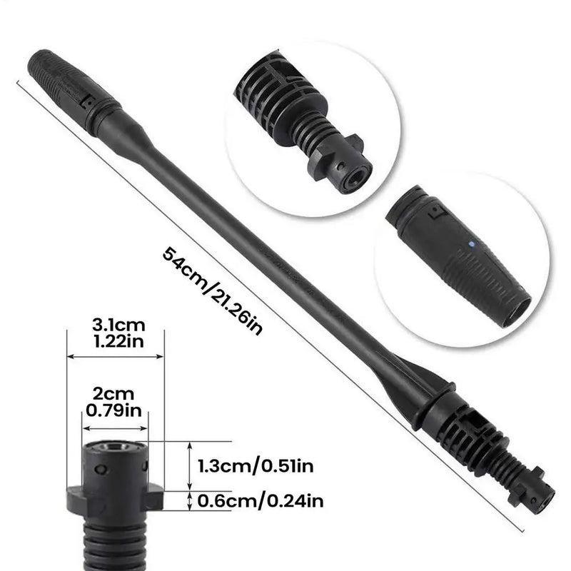 Pressure Washer Wand For Garden Hose With Non-Slip Handle Heavy Duty Long Rod Power Hose Nozzle High Pressure For Car Washing