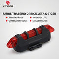 Lanterna Traseira de Alerta X-TIGER: Iluminação LED Recarregável