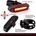 Bike Rear Tail Light USB Rechargeable Red Blue LED Bright Taillight Fit On Any Bicycle/Helmet Easy To Install For Cycling Safety