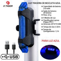 Lanterna Traseira de Alerta X-TIGER: Iluminação LED Recarregável